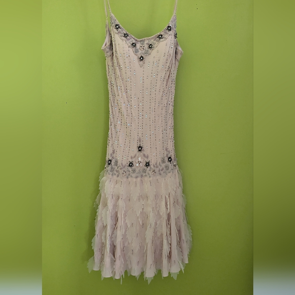 Sue Wong Pink Silk Dress